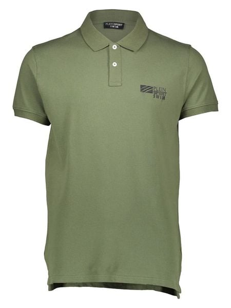 Plein Sport Koszulka polo w kolorze khaki rozmiar: S. Brązowe koszulki polo męskie Plein Sport, s, bez wzorów, bez ramiączek. Za 90.95 zł.