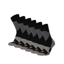 Skarpety kompresyjne do biegania ćwierć 6 szt., czarne, wielokolorowe. Czarne skarpetki damskie XTREME, bez wzorów, z elastanu. W wyprzedaży za 186.40 zł.