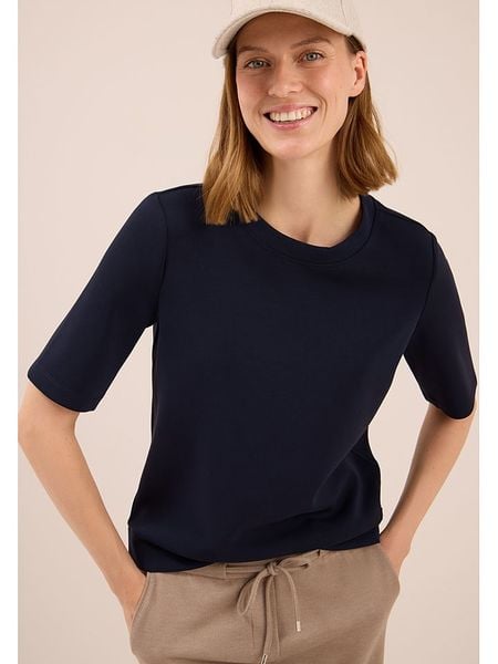 Cecil Koszulka w kolorze granatowym rozmiar: M. Niebieskie bluzki damskie Cecil, m, bez wzorów, bez kołnierzyka. Za 131.12 zł.