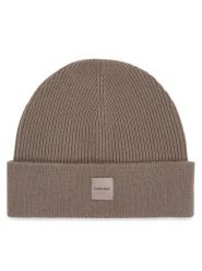 Calvin Klein Czapka Chunky K60K612584 Beżowy. Brązowe czapki zimowe damskie CALVIN KLEIN, z kaszmiru. Za 329.99 zł.