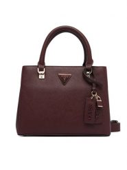 Guess Torebka Noelle II HWZG96 72050 Bordowy. Czerwone torebki klasyczne damskie Guess, z aplikacjami, ze skóry, bez dodatków. Za 634.99 zł.
