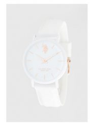 U.S. Polo Assn. Zegarek kwarcowy w kolorze białym rozmiar: onesize. Białe, analogowe zegarki damskie U.S. Polo Assn., sztuczne. Za 136.45 zł.