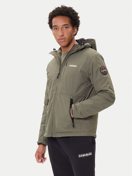 Napapijri Kurtka przejściowa A-Tundra Wint 1 NP0A8928 Khaki Regular Fit. Brązowe kurtki męskie Napapijri, l, bez wzorów, z syntetyku, bez kaptura. Za 969.99 zł.