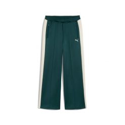Spodnie Puma T7 Wide. Zielone spodnie materiałowe męskie Puma, bez wzorów, sportowe. Za 365.00 zł.