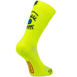 EYE YELLOW - SKARPETKI DO BIEGANIA. Żółte skarpetki męskie SPORCKS, bez wzorów, ze skóry. Za 154.00 zł.