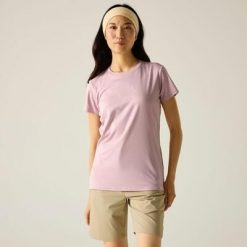 Damska koszulka z krótkim rękawem i grafiką Fingal. Czerwone t-shirty damskie Regatta, m, bez wzorów, z materiału, bez kołnierzyka. Za 153.50 zł.