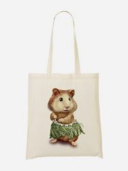 WOOOP Torba "Hamster Hula" w kolorze kremowym ze wzorem - 36 x 43 cm rozmiar: onesize. Brązowe shopper bag damskie Wooop, bez wzorów, z bawełny, na ramię, bez dodatków. Za 39.99 zł.