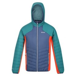Kurtka z kapturem Regatta Trutton. Niebieskie kurtki męskie Regatta, na zimę, m, bez wzorów, z poliesteru, z kapturem. Za 135.99 zł.