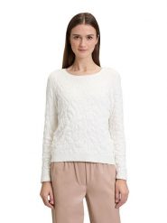BETTY & CO Sweter w kolorze kremowym rozmiar: 36. Brązowe swetry klasyczne damskie Betty & Co., bez kołnierzyka. Za 94.95 zł.