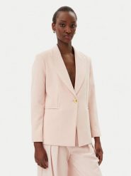 Maryley Marynarka 25EB187/M27/43PY Różowy Regular Fit. Czerwone marynarki i żakiety damskie Maryley, m, bez wzorów, z syntetyku. Za 269.99 zł.