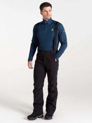 Dare 2b Spodnie narciarskie "Speed II" w kolorze czarnym rozmiar: S. Czarne spodnie materiałowe męskie Dare 2b, bez wzorów, z polaru. Za 196.24 zł.