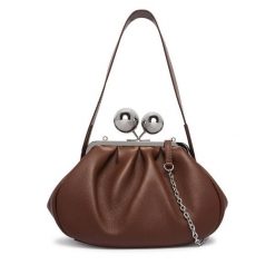 Torebka Weekend Max Mara. Brązowe torebki klasyczne damskie Weekend Max Mara, bez wzorów, bez dodatków. Za 2,139.00 zł.