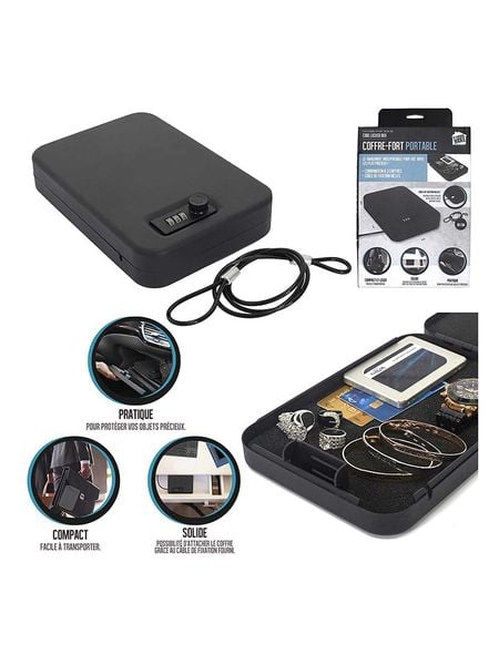 Garden Spirit Sejf podróżny w kolorze czarnym - 16,6 x 24 x 4,8 cm rozmiar: onesize. Czarne walizki Garden Spirit, bez wzorów, z materiału. Za 52.05 zł.