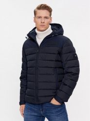 Tommy Hilfiger Kurtka puchowa New York MW0MW33735 Granatowy Regular Fit. Niebieskie kurtki męskie Tommy Hilfiger, m, bez wzorów, z puchu, bez kaptura. Za 1,139.00 zł.