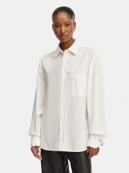 BOSS Koszula Saturday 50543800 Różowy jasny Oversize. Czerwone koszule damskie Boss, bez wzorów, z bawełny, bez kołnierzyka, bez ramiączek. Za 799.99 zł.