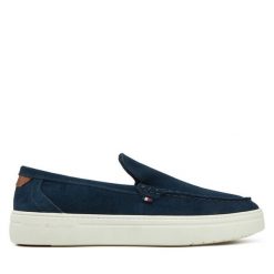 Mokasyny Tommy Hilfiger. Niebieskie mokasyny męskie Tommy Hilfiger. Za 399.99 zł.