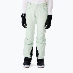 Spodnie snowboardowe damskie Rip Curl Rider. Niebieskie spodnie dresowe damskie Rip Curl, bez wzorów, sportowe. Za 369.99 zł.