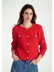 More & More Kardigan w kolorze czerwonym rozmiar: 40. Czerwone kardigany damskie MORE & MORE, bez wzorów. Za 135.81 zł.