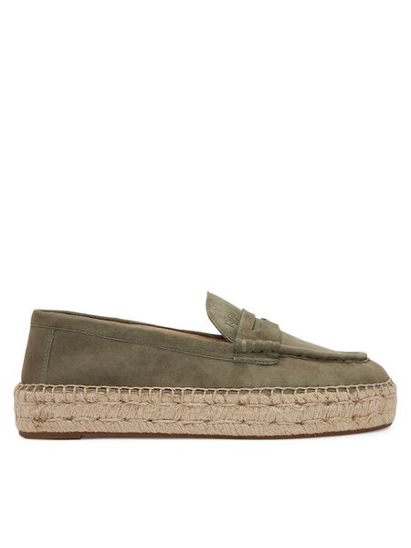 LAUREN RALPH LAUREN Espadryle Luize 802953958008 Khaki. Brązowe espadryle damskie Lauren Ralph Lauren, bez wzorów, ze skóry, bez obcasa. Za 649.99 zł.