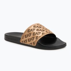 Klapki EA7 Emporio Armani Water Sports All Over. Czarne klapki i japonki męskie EA7 Emporio Armani, z materiału. Za 149.99 zł.