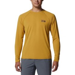 Koszulka sportowa męska Mountain Hardwear Crater Lake Crew z długim rękawem. Zielone t-shirty sportowe męskie MOUNTAIN HARDWEAR, na lato, m, bez ramiączek, rowerowe. W wyprzedaży za 179.00 zł.