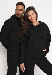 Czarna Dzianinowa Bluza z Kapturem Nisrat. Czarne bluzy z kapturem męskie Born2be, m, z dzianiny. Za 39.99 zł.