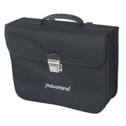 Klasyczna pojedyncza torba rowerowa Haberland Aventour Compact. Czarne torebki klasyczne damskie HABERLAND, bez wzorów, bez dodatków. Za 315.35 zł.