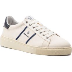 Tenisówki GANT - Denver 18638430 Off White G20. Brązowe trampki i tenisówki męskie Gant, bez wzorów, z gumy, bez zapięcia. W wyprzedaży za 239.00 zł.