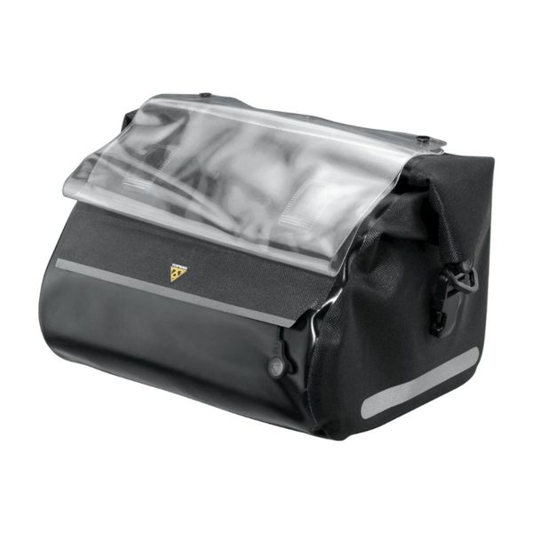 Torba na kierownicę Topeak Handlebar DryBag rowerowa. Czarne torebki klasyczne damskie Topeak, bez wzorów, bez dodatków. Za 337.15 zł.