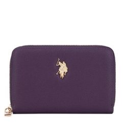 Portfel U.S. Polo Assn. Fioletowe portfele damskie U.S. Polo Assn., bez wzorów. Za 159.99 zł.