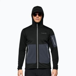 Bluza trekkingowa męska NORRONA Falketind Warm2 Stretch Hood. Czarne bluzy z kapturem męskie NORRONA, l, z elastanu. Za 585.99 zł.