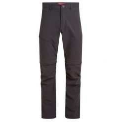 Spodnie turystyczne męskie Craghoppers NosiLife Pro Convertible Trouser III. Czarne spodnie materiałowe męskie CRAGHOPPERS, bez wzorów, sportowe. Za 472.99 zł.