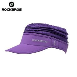 Czapka przeciwsłoneczna na lato ROCKBROS. Fioletowe czapki męskie ROCKBROS, na lato, bez wzorów, z bawełny, sportowe. Za 83.60 zł.