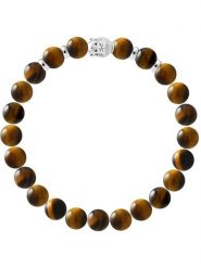 Pearline Bransoletka "Buddah" z elementem ozdobnym rozmiar: 19 cm. Brązowe bransoletki damskie Pearline, srebrne. Za 260.99 zł.