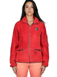 Canadian Peak Kurtka polarowa "Tisalineak" w kolorze czerwonym rozmiar: L. Czerwone kurtki damskie Canadian Peak, l, z aplikacjami, z materiału, bez kaptura. Za 156.98 zł.