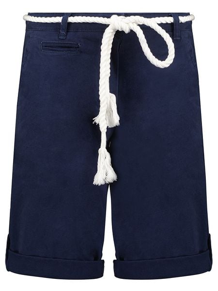 Geographical Norway Szorty "Paola" w kolorze granatowym rozmiar: XXL. Niebieskie szorty damskie Geographical Norway, z aplikacjami, z tkaniny. Za 48.28 zł.