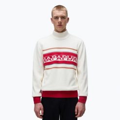 Sweter męski Napapijri D-Sardona. Brązowe swetry męskie Napapijri, m, bez wzorów, bez kołnierzyka. Za 559.99 zł.