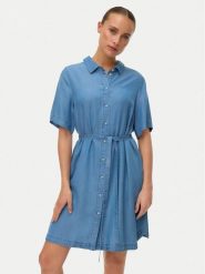 Vero Moda Sukienka jeansowa Bree 10341620 Niebieski Regular Fit. Niebieskie sukienki damskie Vero Moda, xs, bez wzorów, z jeansu, bez kołnierzyka, bez ramiączek. Za 229.99 zł.