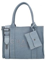 Charm Torebka w kolorze błękitnym - 34 x 27 x 15 cm rozmiar: onesize. Niebieskie torebki klasyczne damskie Charm, bez wzorów, z materiału, bez dodatków. Za 159.59 zł.