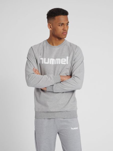 Bluza do piłki ręcznej męska Hummel Cotton Logo. Czerwone bluzy bez kaptura męskie HUMMEL, m, z bawełny. Za 166.85 zł.