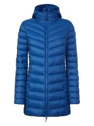 ROCK EXPERIENCE Płaszcz pikowany "Juneau" w kolorze niebieskim rozmiar: L. Niebieskie płaszcze damskie ROCK EXPERIENCE, l, bez wzorów, rockowe. Za 404.99 zł.