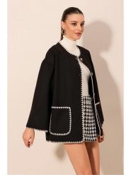 Bigdart Kardigan w kolorze czarnym rozmiar: 42. Czarne kardigany damskie Bigdart, bez wzorów, z bawełny. Za 63.45 zł.