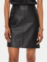 2NDDAY Spódnica skórzana Ceciliana 2000552642 Czarny Slim Fit. Czarne spódniczki damskie 2NDDAY, bez wzorów, ze skóry. Za 799.99 zł.