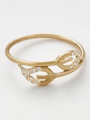 OR ÉCLAT Złoty pierścionek "Amy" z cyrkoniami rozmiar: 58. Żółte pierścionki damskie Or Éclat, z cyrkonią, złote. Za 652.99 zł.