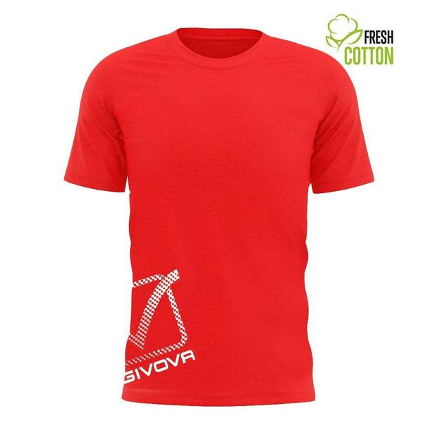 Koszulka Givova Reflective. Czerwone t-shirty damskie Givova, xl, bez wzorów, z bawełny, bez kołnierzyka. Za 122.99 zł.