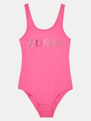 Guess Strój kąpielowy J4GZ03 MC040 Różowy. Czerwone stroje kąpielowe dziewczęce Guess, z aplikacjami, z syntetyku. Za 139.99 zł.