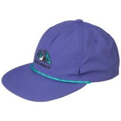 Czapka z daszkiem Helly Hansen Awe Summer. Fioletowe czapki męskie Helly Hansen, bez wzorów, z materiału, wakacyjne. Za 242.00 zł.