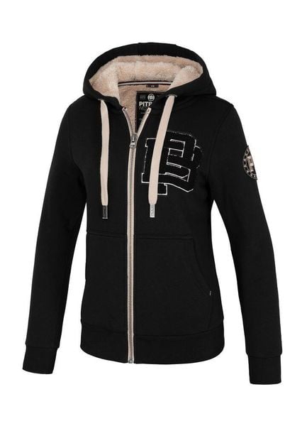 Bluza damska Pitbull rozpinana z kapturem Sherpa Ruffina. Białe bluzy z kapturem damskie PITBULL, m, z bawełny. Za 269.00 zł.