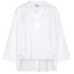 Polo Deha Koszula Parachute Damskie. Białe koszule damskie Deha, na lato, s, bez wzorów, z bawełny, eleganckie, z asymetrycznym kołnierzem, bez ramiączek. Za 468.99 zł.