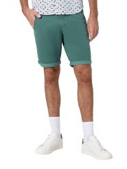 Timezone Szorty - Slim fit - w kolorze zielonym rozmiar: XXL. Zielone szorty męskie Timezone, z aplikacjami, ze skóry, klasyczne. Za 43.99 zł.